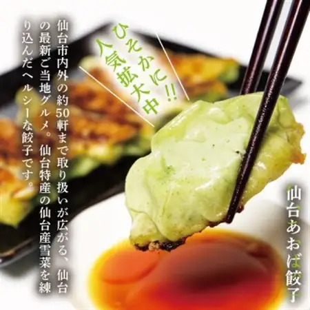 【新仙台名物】雪菜を練り込んだヘルシーな『仙台あおば餃子』40個セット(20個×2袋・バラ入り)_惣菜・加工品 餃子  ぎょうざ ギョウザ_【配送不可地域：離島】【1557609】