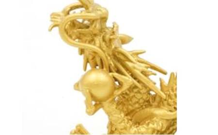 【高岡銅器】龍文鎮（小）金色 インテリア 置物 ペーパーウエイト 伝統工芸品 職人 手作り 富山県 高岡 FAD-1394