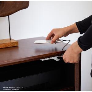 Grande グランデ チェスト 幅60cm リビング収納 ＜ウォールナット＞【モーブル】【大川家具】