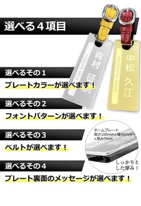 ワールドイーグル　ハイグレードネームプレート 両面刻印タイプ　ゴージャスミラー 鏡面 仕上げ　WE-HGNP-W