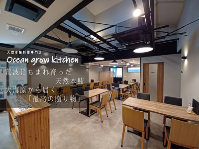 oceangrow kitchen お食事券（天然本鮪中トロ丼）2名様分 M007-020-02 チケット 体験