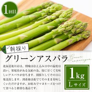 【先行予約】旬の野菜・フルーツ定期便A 3ヶ月(アスパラ・メロン・とうもろこし) (2026年5月下旬より順次発送開始) | 定期便 北海道_04539