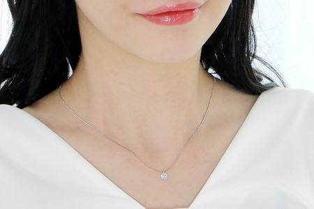 pt900【0.5ct】一粒 ダイヤモンド ネックレス 【H-SI2-Good】【中央宝石研究所ソーティング】 CSN00161-pt SWAV038｜山梨県 昭和町 ジュエリー アクセサリー ギフト プレゼント 贈り物 記念日 誕生日 カジュアル フォーマル オケージョン