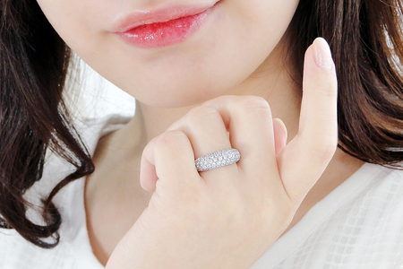 pt900月甲丸 ダイヤモンド パヴェリング【1.0ct】 CSR0212-pt SWAV052｜山梨県 昭和町 ジュエリー アクセサリー ギフト プレゼント 贈り物 記念日 誕生日 カジュアル フォーマル オケージョン