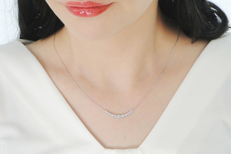 【0.5ct】プラチナ900　ダイヤモンド　ラインネックレス SPD1463-pt SWAV057｜ネックレス ダイヤモンド プラチナ ネックレス ジュエリー ネックレス アクセサリーネックレス