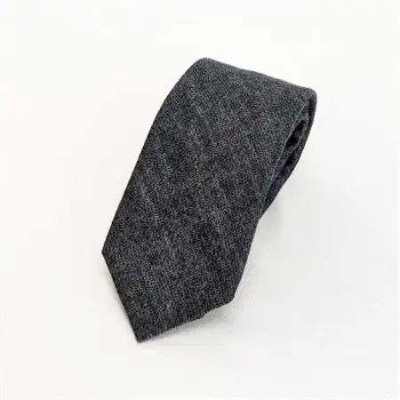 岡山産デニムネクタイ【DeniMUSASHI】ハンガーパッケージ付・ブラック_装飾品・工芸品 ネクタイ・ベルト 服飾小物 _【1456889】