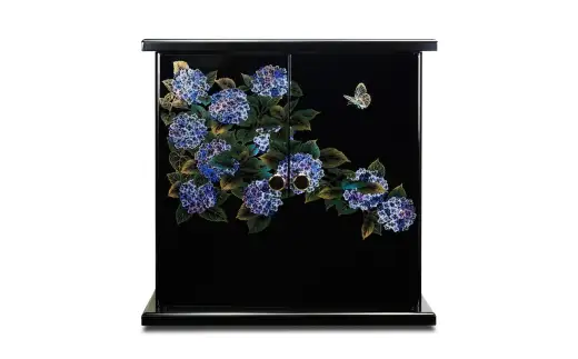 タツクラフト 紀州塗り ミニ仏壇 雅 小 紫陽花 【Tk167】【ttcf922-butu-saj】