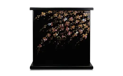 タツクラフト 紀州塗り ミニ仏壇 雅 大 しだれ桜 【Tk168】【ttcf922-butu-lch】