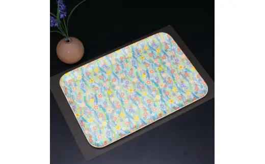 タツクラフト 友禅和紙トレー L 39cm 2枚セット 梅桜 桜流れ 【Tk327】【ttcf922-yul-11】