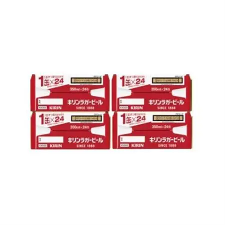 キリンビール ラガー350ml 4ケース(96本)【複数個口で配送】_酒・アルコール  ビール _【4061365】