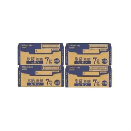 キリン 氷結 無糖レモン 7% 350ml 4ケース(96本)【複数個口で配送】_酒・アルコール リキュール・洋酒    酒・アルコール   _【4061430】