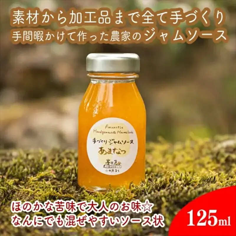 スイスで加工品を学んだ農家が手間暇かけた『手づくりジャムソース【あまなつ】』8本セット【 家庭用 自宅用 贈答品 贈答用 ギフト お取り寄せ お中元 お歳暮 贈り物 お祝い 神奈川県 小田原市  ジャム ジャム】