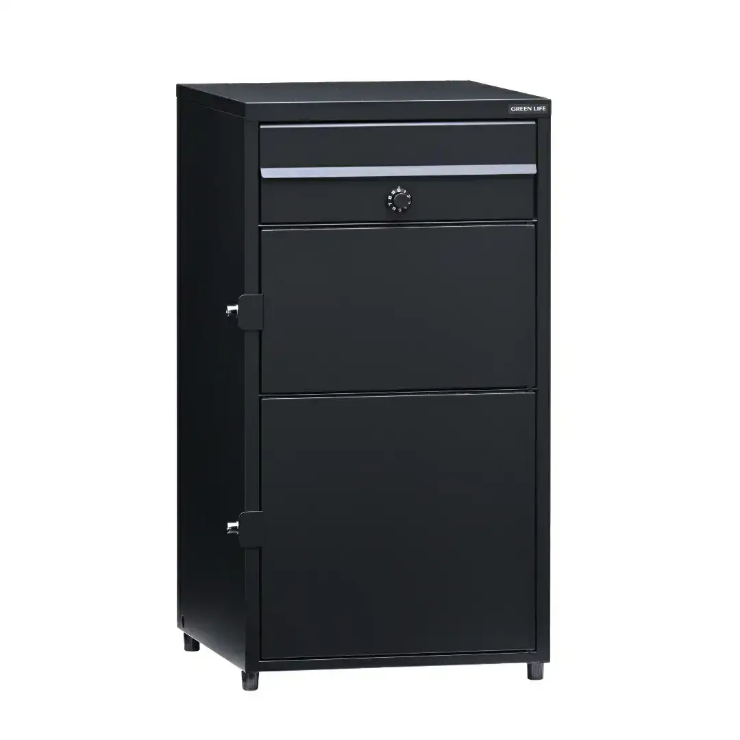 ポスト一体型 宅配ボックス 82.8cm 屋外 完成品 防水 宅配box [グリーンライフ]
