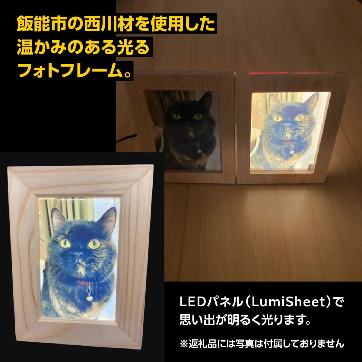 写光Shapica（シャピカ）Lサイズ　西川材フレーム　USB接続 HNNO001