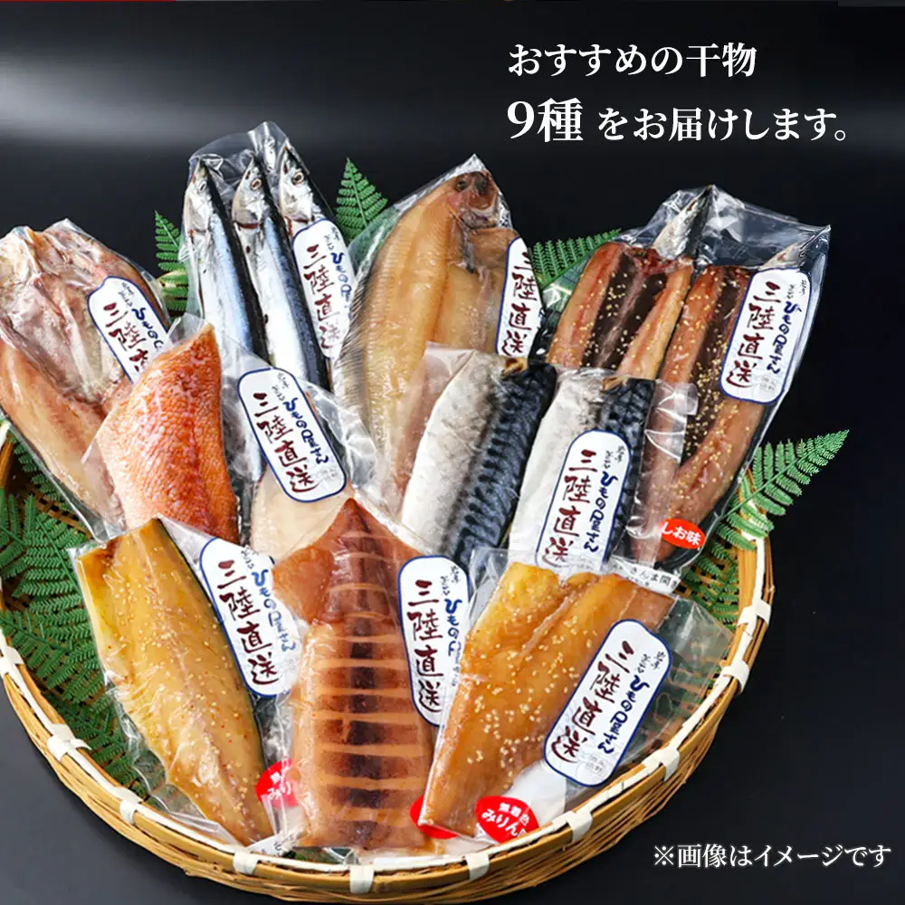 fn-26-042 岩手県釜石ひもの屋さんの 干物詰合せ9種 永野商店