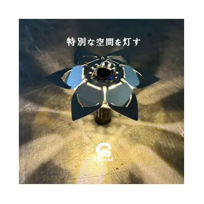 ～HASU (6s)～光を楽しむステンレス製LEDランタンシェード!取付け方と角度で好みの明かりに! ふるさと納税 キャンプ 大阪府河内長野市