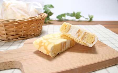 【絶品/スイーツ】ひんやり 和賀ロールクレープ包み 6個 クレープ アイス もちもち 冷凍 スイーツ ロールケーキ 洋菓子工房ケーキ屋Shimizu 岩手県 北上市 B0251
