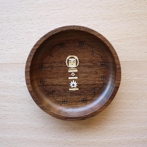 さぷりとれい 貝象嵌 岩手県 北上市 夢工房 B0437 小物入れ 豆皿 小皿 木工品 ハンドメイド 贈り物 ギフト プレゼント お祝い 記念品 雑貨 インテリア 岩手県 北上市 夢工房 かわいい 工芸品 置物 サプリトレイ