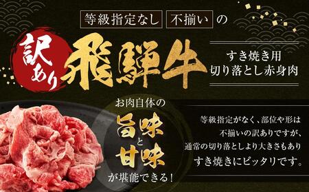 訳あり 飛騨牛すき焼き用 切り落とし 赤身300g | 肉 飛騨牛 大きめ 不揃い おいしい 切落し すき焼き 赤身 飛騨高山 肉の匠家 BV029
