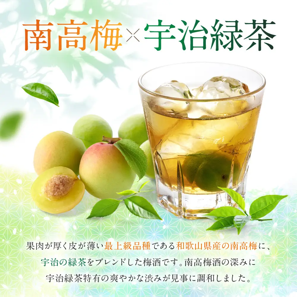 緑茶の梅酒 720ml 中野BC UMESHUfor
