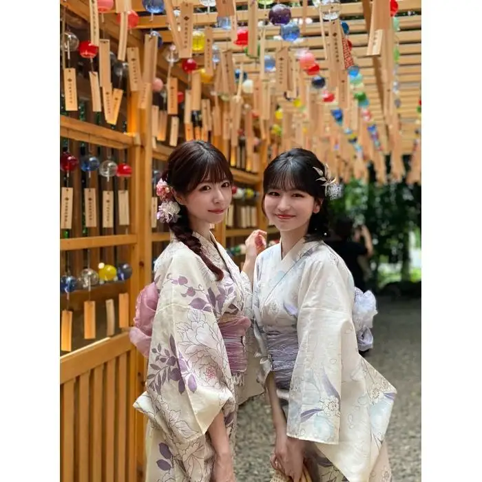 着物レンタル 梨花和服 着物レンタル一式（ヘアセット付）【1名様分】