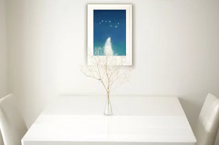版画 絵画 世界の名作 トルストイ 「七つの星～思いやりの星～」 画・MiniSaya  S　【11246-0288】