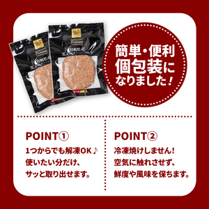 宮崎県産黒毛和牛100%ハンバーグ(10個/冷凍)_K16_0160_1