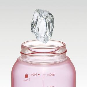 水筒 ボトル 1L ピンク＆ミント 【ワンプッシュ ボトル】 9-047