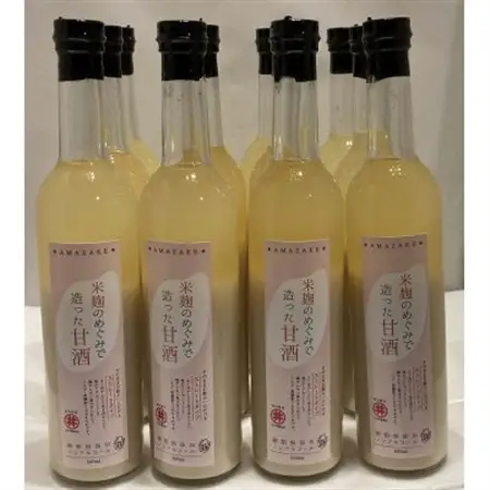 信州味噌の丸井伊藤商店　米麹甘酒(ストレート)　500ml×12本_酒・アルコール 甘酒  _【1576479】