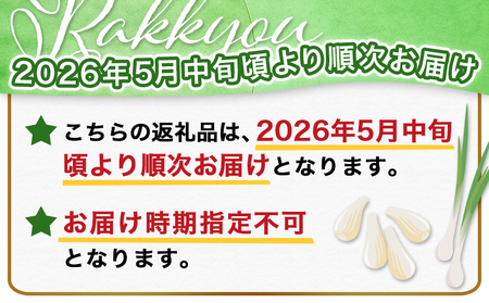 【先行受付!】根付き土付き生らっきょう5kg≪2026年5月中旬以降順次お届け≫_12-L701_(都城市)  都城産 根付き・土付き らっきょう らっきょう漬 塩らっきょう 酢味噌和え 塩漬け 酢漬け