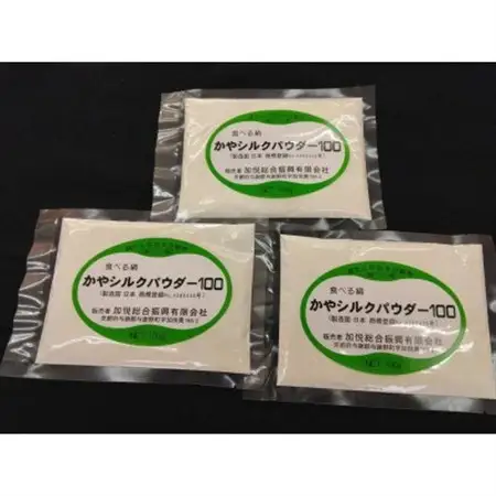 【毎月定期便】かやシルクパウダー100　世界で初めての食べる絹 プロテインサプリメント全6回_惣菜・加工品     定期便 定期便  _【4062411】
