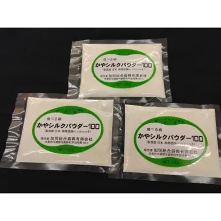 【毎月定期便】かやシルクパウダー100　世界で初めての食べる絹 プロテインサプリメント全12回_惣菜・加工品     定期便 定期便  _【4062412】