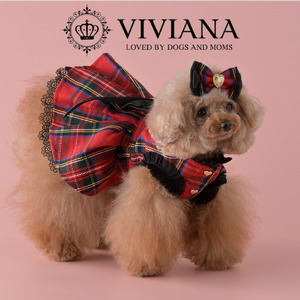 犬 服 ドッグウェア「VIVIANA」1stAnniversaryドレス（Red）|犬用 服 ペット犬 ドッグ ペット用品 愛犬 ファッション 秦野 神奈川