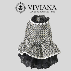 犬 服 ドッグウェア「VIVIANA」2ndAnniversaryドレス（Black）|犬用 服 ペット犬 ドッグ ペット用品 愛犬 ファッション 秦野 神奈川
