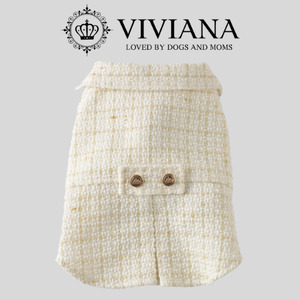 犬 服ドッグウェア「VIVIANA」2ndAnniversaryベスト（White）|犬用 服 ペット犬 ドッグ ペット用品 愛犬 ファッション 秦野 神奈川