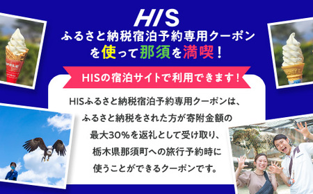 HISふるさと納税宿泊予約専用クーポン（栃木県那須町）30,000円分｜宿泊 宿泊券 旅行 旅行券 旅券 クーポン 旅 トラベル お出かけ 温泉 宿泊予約 HIS 那須 〔G-45〕