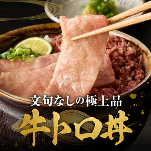 【冷凍】 前沢牛 牛トロ丼 セット 炙り10g×12枚 コンビーフ100g×2個 (4人前) [ME026]