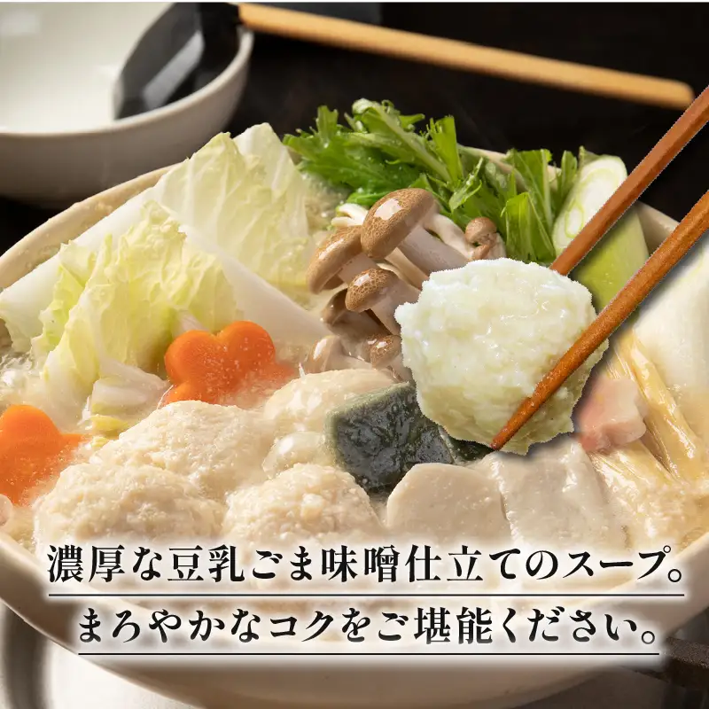 【梅の花】豆乳ごま味噌鍋セット2人前 鍋セット