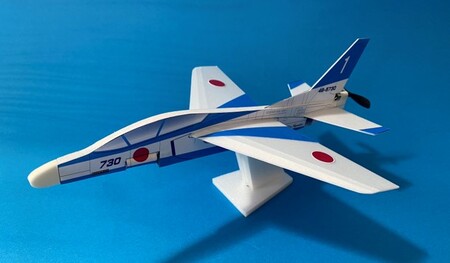 K2511 電動紙飛行機 フライベリー 境町限定 「ブルーインパルスT-4モデル」 組立てキット (工作・おもちゃ) 3機セット
