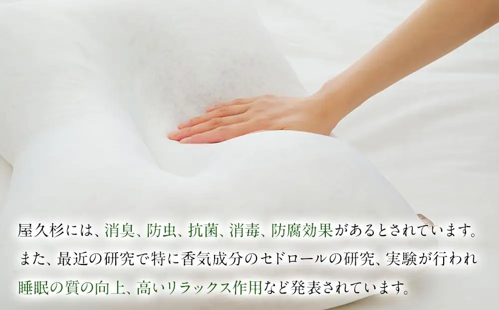 屋久杉の眠り 熟睡枕 Aタイプ（カバー：綿100％の封筒式タイプ） | 枕
