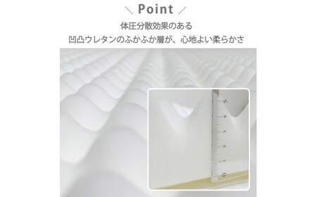 日本製 体圧分散 プロファイルウレタン 敷ふとん 140×210cm ダブル サイズ HGP-W 寝具 阪南市