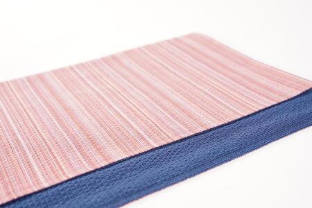 【カラー：ピーチ】阿波しじら織ランチョンマット
