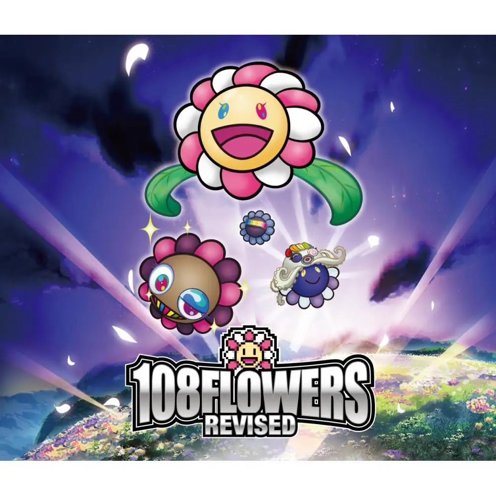 Murakami.Flowersトレカスリーブ 「笑顔の女の子」ドットフラワーver. 