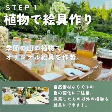 山の植物でつくるオリジナル絵具製作体験 1名様【1581781】