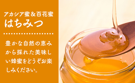 石尾農園蜂蜜(はちみつ百花蜜×アカシア蜂蜜)セット(200g×2) ハチミツ ハニー 大容量 保存食 防災グッズ