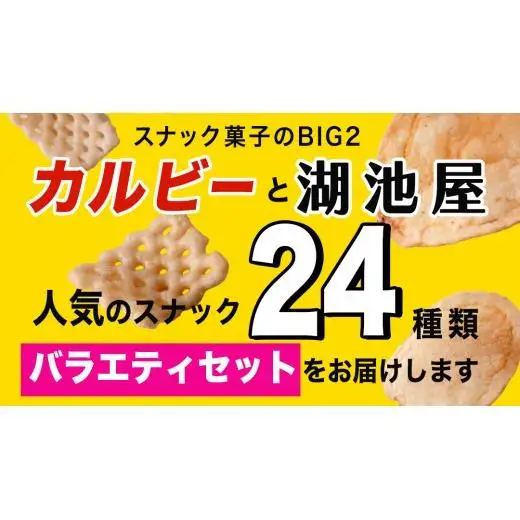 【 6ヶ月 連続 定期便 】 カルビー 湖池屋 人気 24種 詰め合わせ お楽しみ 24袋 スナック菓子 セット