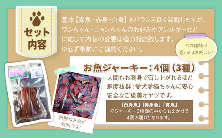 長崎の地魚の ジャーキー ・ ボーンブロス セット（ 犬 ・ 猫 用） 詰め合わせ 安心安全 魚 お魚 ペットフード チュール ペット 無塩 無添加 防腐剤不使用