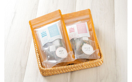 朝摘みハーブのブレンドティーON＆OFF（和紅茶✕ ハーブ）、（ほうじ茶×ハーブ） ハーブ ティー 茶 癒し 日本製 健康茶 安らぎ tea 北海道 北広島市 オフィス 家庭 香り 朝摘み ブレンドティ リフレッシュ リラックス