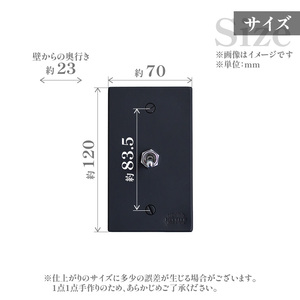 HITTITEのトグルスイッチA（1口長方形・真鍮色） ヒッタイト 063-04-G