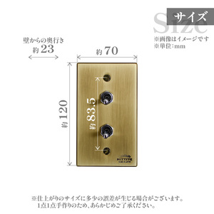 HITTITEのトグルスイッチD（2口長方形・ステンレス） ヒッタイト 063-31-ST